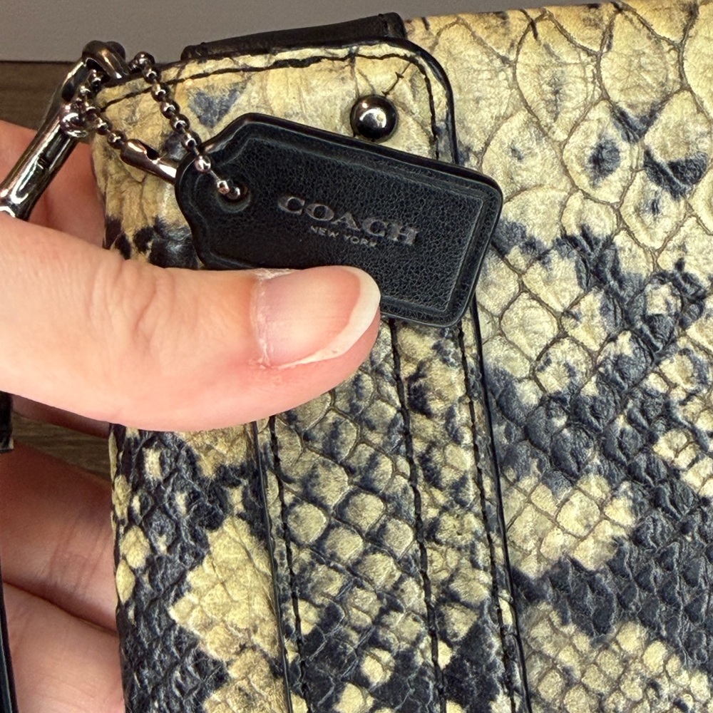 Coach Swagger Embossed Python Clutch - image 10